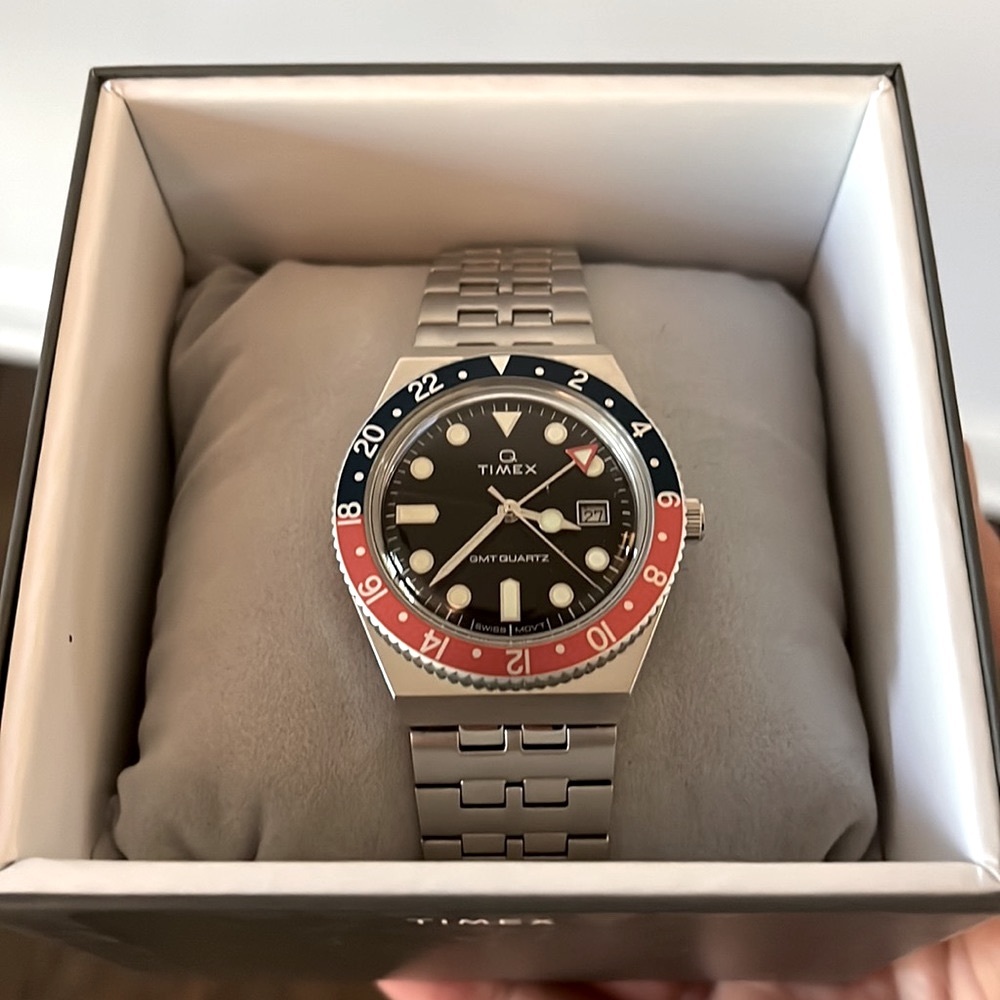 RARE Timex GMT Pepsi 38mm limited edition watch